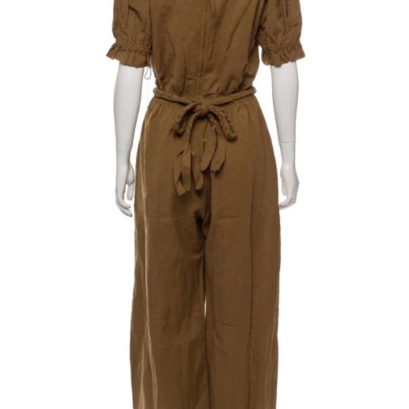 Apiece Apart Chabrol Puff Sleeve Wrap Jumpsuit (size 6) - Picture 3 of 3